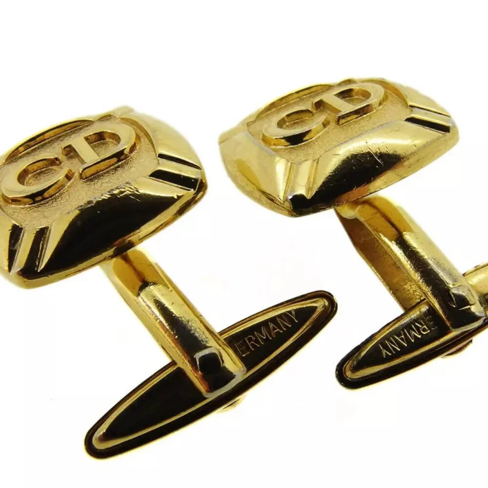 Dior cuff CD mark gold-plated Authentic used T16860